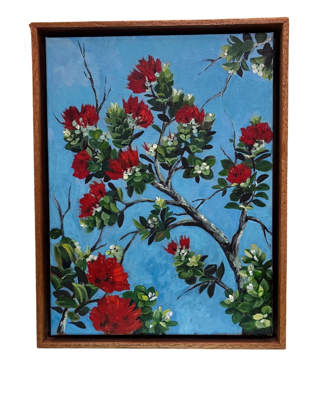 Ellen Michino LEHUA BRANCH, 12X16 ORIGINAL OIL PAINTING FRAMED