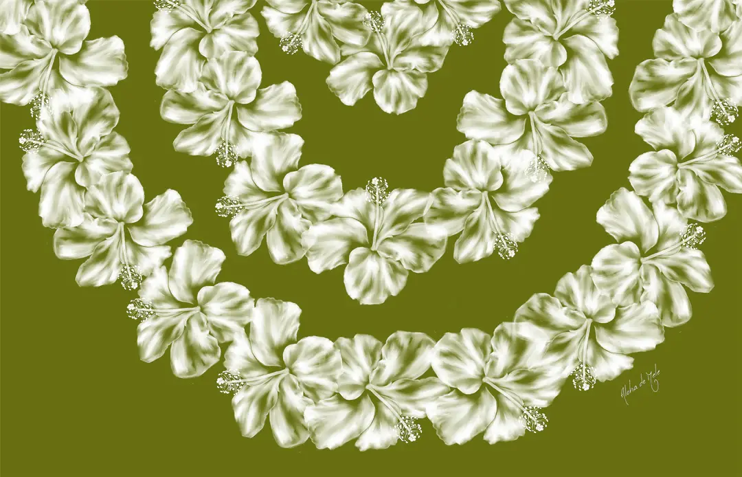 Aloha de Mele PAREO-SUMMER GREEN