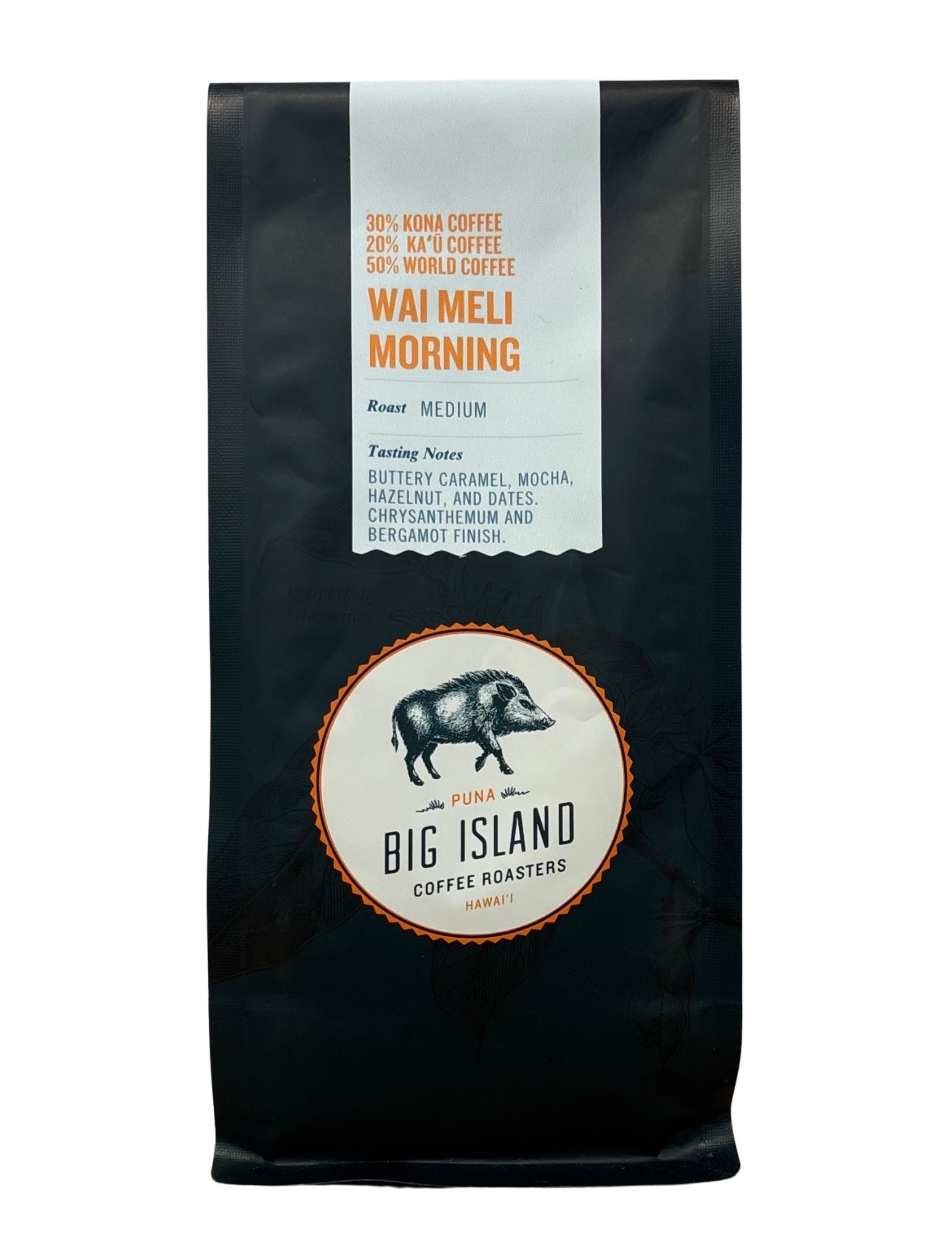 Big Island Coffee Roasters 7OZ. WHOLE BEAN ROASTED COFFEE: WAI MELI MORNING