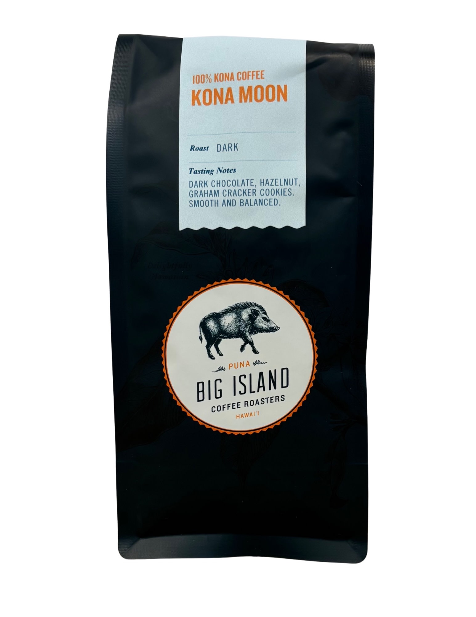 Big Island Coffee Roasters 7 OZ KONA MOON DARK ROAST WHOLE BEAN COFFEE 100% KONA COFFEE
