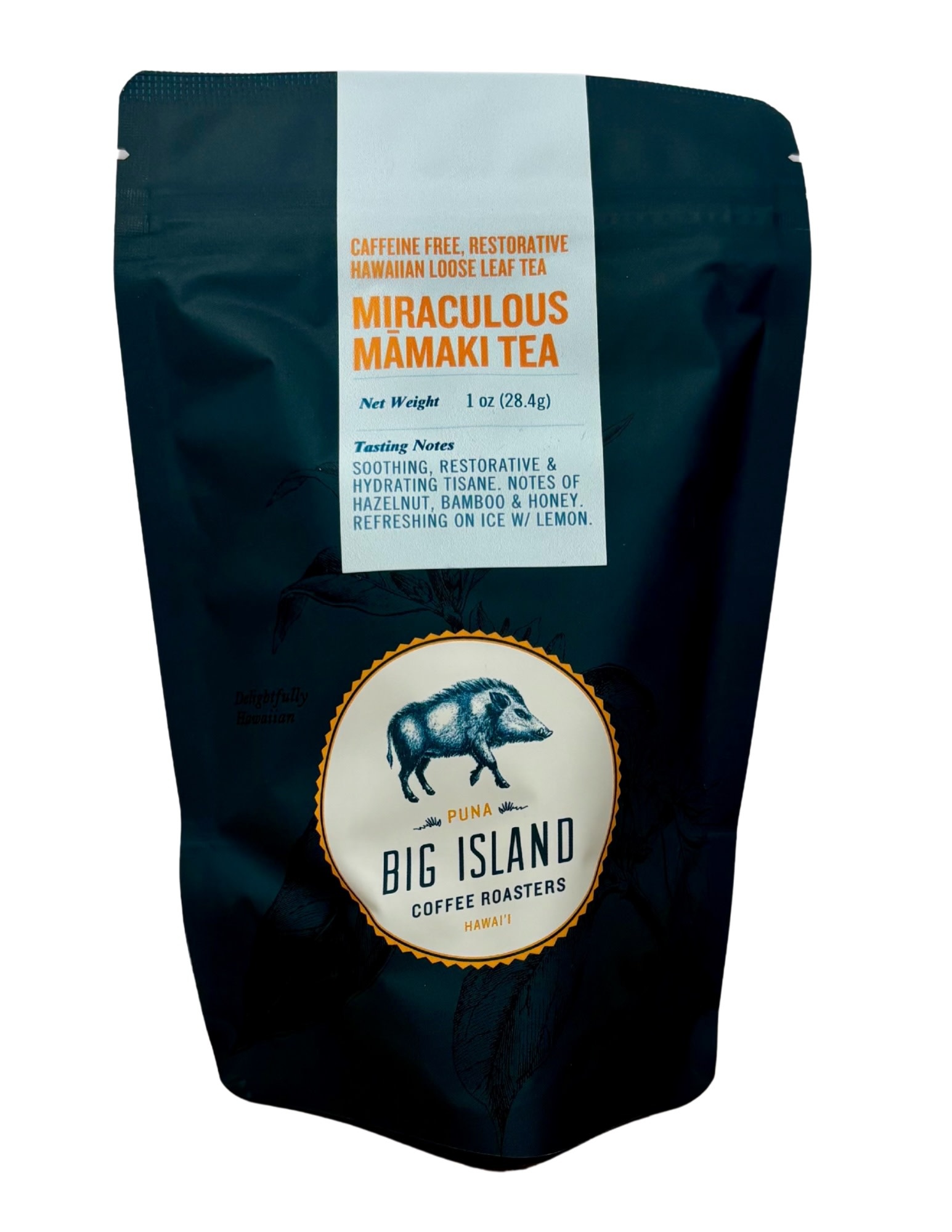 Big Island Coffee Roasters MIRACULOUS MAMAKI TEA, LOOSE TEA VOLCANO GROWN 1 OZ