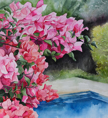 Kirsten Larimer Cool Down – Original Watercolor (11x14, 16x20 Framed) by Kirsten Larimer | Magnolia Hawaii