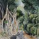 Kirsten Larimer Pupukea Bike Path – Original Watercolor (11x14, 16x20 Framed) by O‘ahu Artist Kirsten Larimer | Magnolia Hawaii