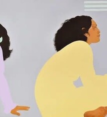 Pegge Hopper HAWAIIAN FRIEZE, OPEN EDITION GICLEE ON CANVAS WITH FLOATER FRAME (49.25X12.5 WITH FRAME)