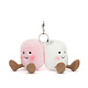 Jellycat AMUSEABLES PINK AND WHITE MARSHMALLOWS BAG CHARM