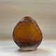 Heather Mettler SMALL AMBER PEBBLE VASE WITH ETCHED CORAL
