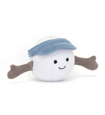 Jellycat Amuseables Sports Golf Ball – Jellycat Plush with Blue Visor & Stitched Smile
