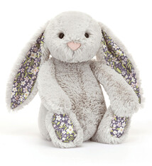 Jellycat Blossom Silver Bunny Bloom – Jellycat Plush with Silver Fur & Floral Ears (Original)