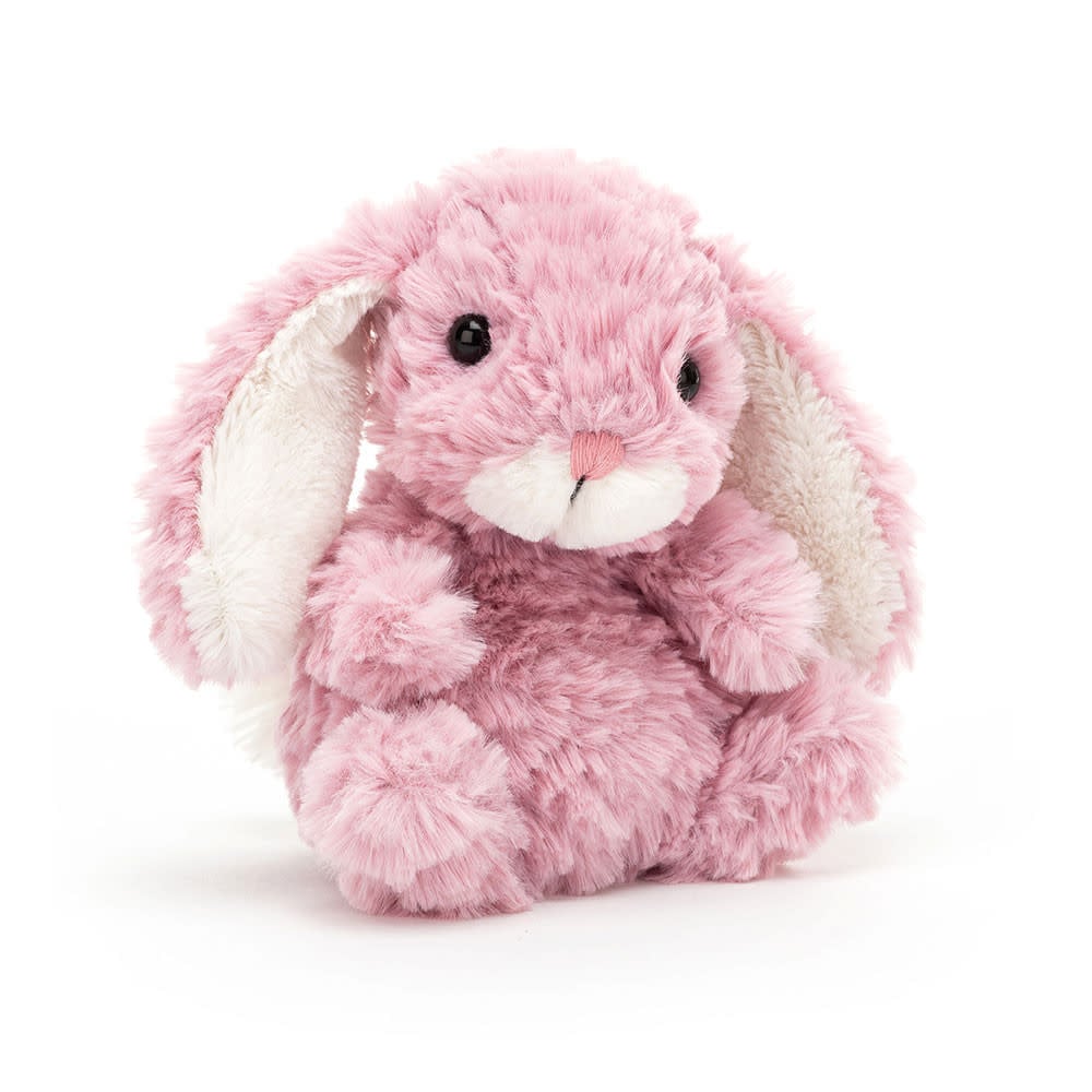 Jellycat Yummy Bunny Tulip Pink – Jellycat Plush Bunny with Soft Pink Fur