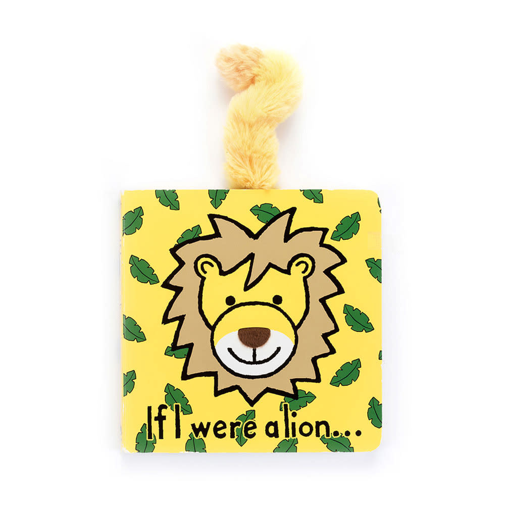 Jellycat If I Were a Lion Board Book by Jellycat | Sensory Jungle Baby Book | Magnolia Hawaii