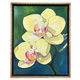 Ellen Michino “Two Yellow Orchids” Framed Original Oil Painting by Ellen Michino | Hawaiʻi Fine Art | Magnolia Hawaii