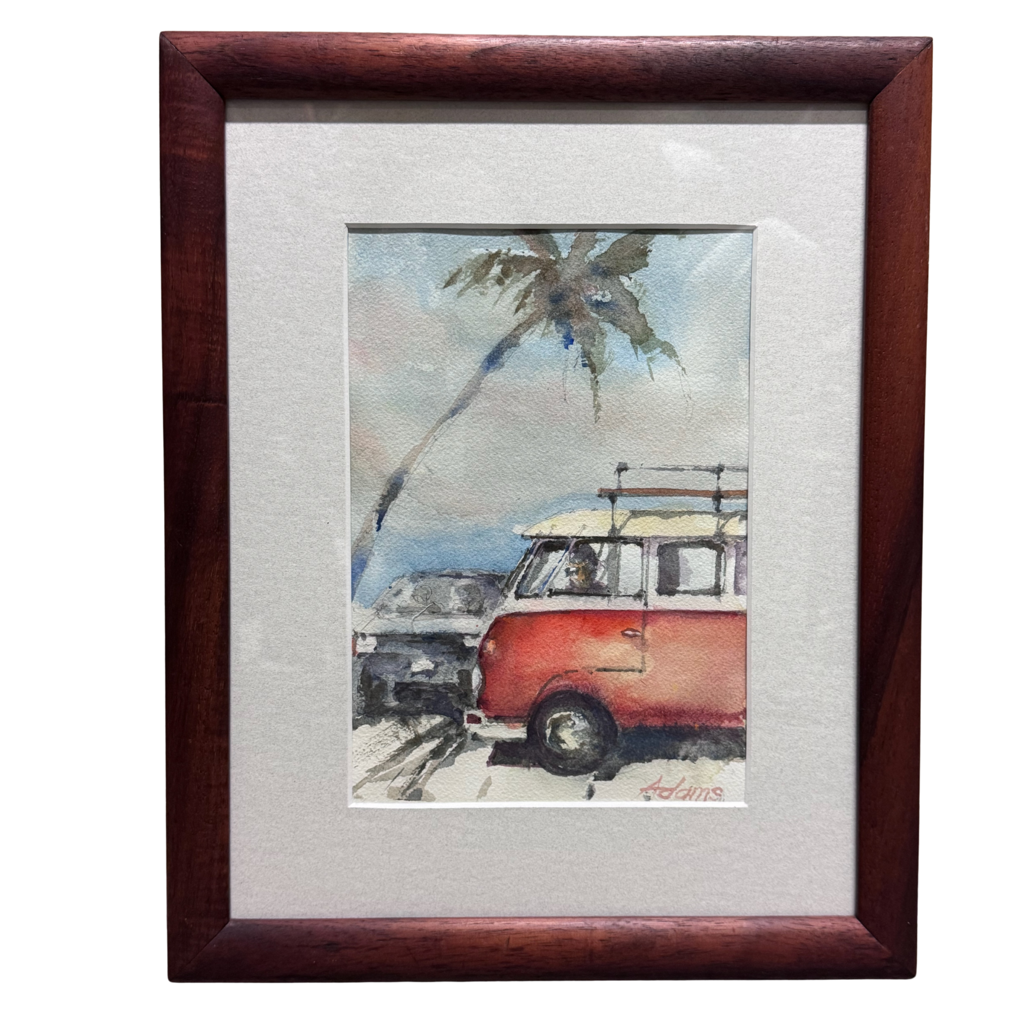 Dwayne Adams “My ‘65” Framed Original Watercolor by Dwayne Adams | Hawaiʻi Art | Magnolia Hawaii