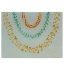 Ana Lucia Gardeazabal “Lei on Lanikai Beach 6” 8x10 Original Resin Painting by Ana Lucia Gardeazabal | Hawai‘i Fine Art | Magnolia Hawaii