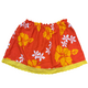 Ginger Leong Made in Hawaii Hula Iki Top-Small/Med-Orange with Mustard Flowers/Yellow Lace