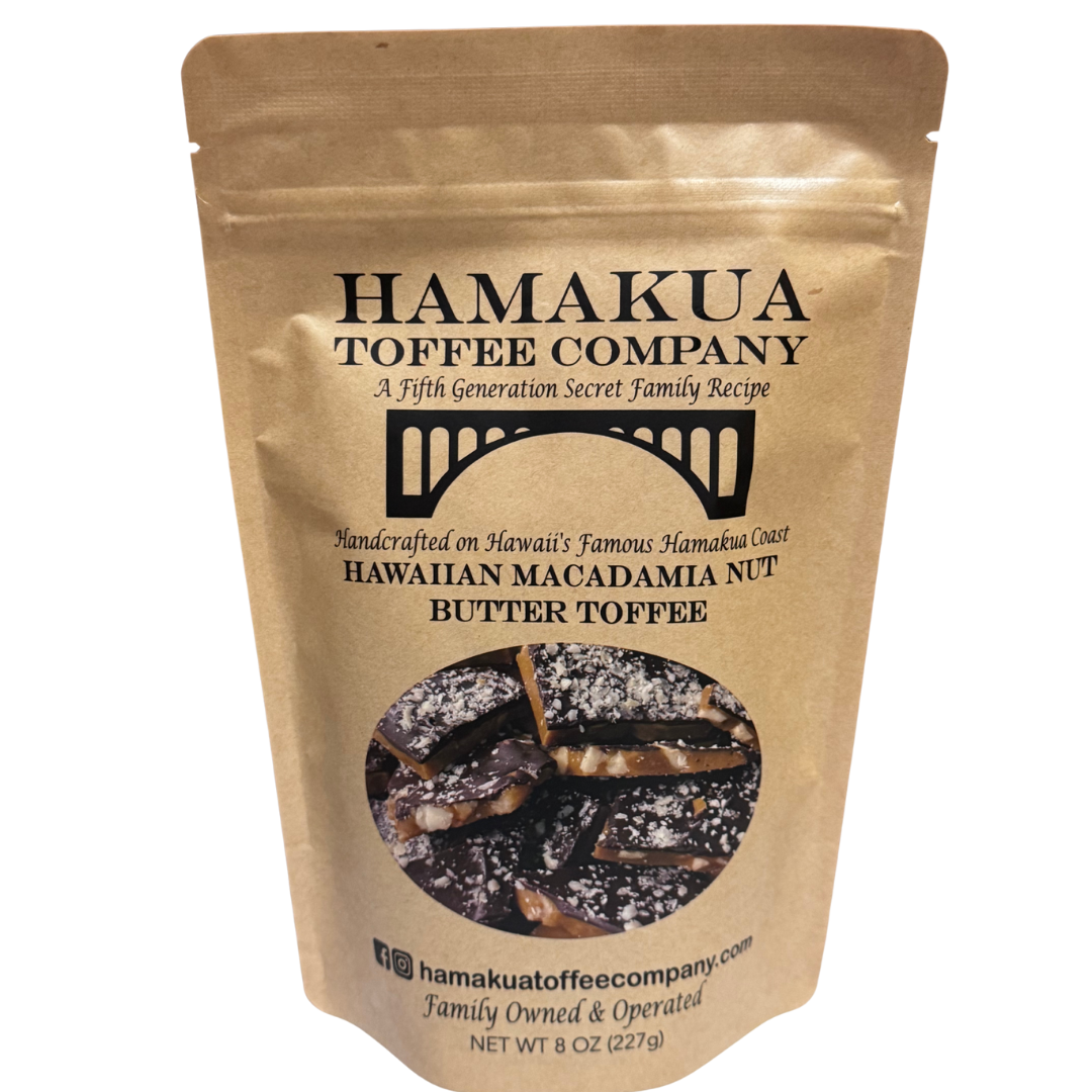 Hamakua Toffee Co Macadamia Nut Toffee 8oz – Hamakua Toffee Co. | Hawai‘i Gourmet Treat