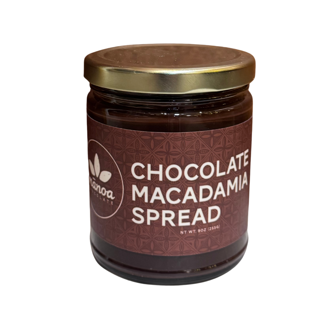 Manoa Chocolate Chocolate Macadamia Spread 9oz – Manoa Chocolate | Hawaiian Gourmet Spread