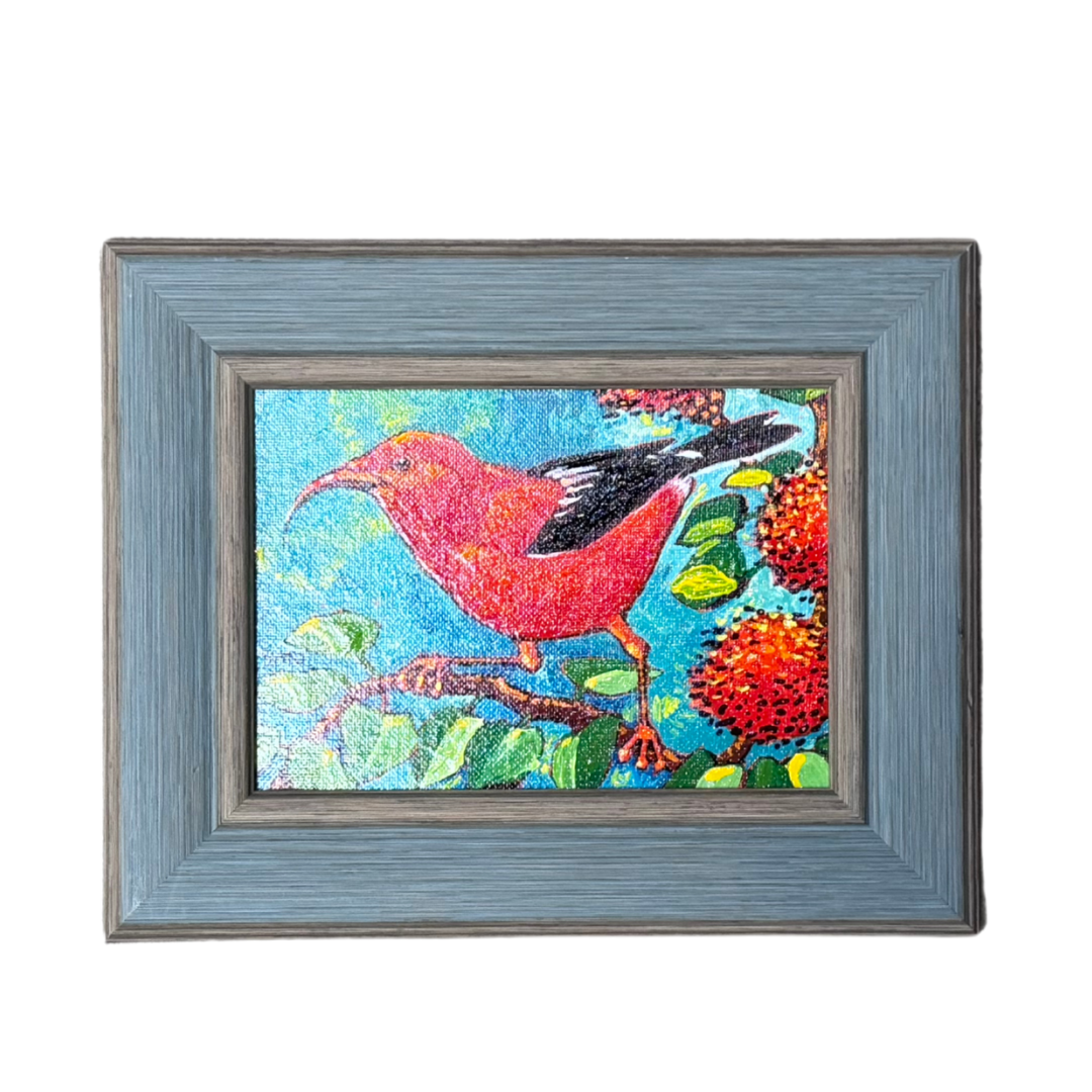 Gary Kato ʻIwi – 5x7 Framed Original Acrylic Painting by Gary Kato