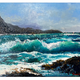Ed Furuike High Surf Kaʻena Point – Original Oil Painting by Ed Furuike | Magnolia Hawaii