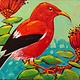 Gary Kato ʻApapane – Original Acrylic Painting by Gary Kato (5×7)