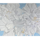 Teresa Field Double White Hibiscus II – Original Oil Painting by Terry Field (36×49 Gallery Wrap)