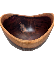 Aaron Hammer Milo Bowl with Koa Stitches – Hand Turned by Aaron Hammer (8″)