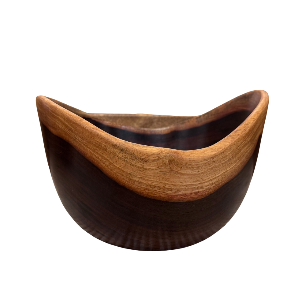 Aaron Hammer Milo Bowl with Koa Stitches – Hand Turned by Aaron Hammer (8″)