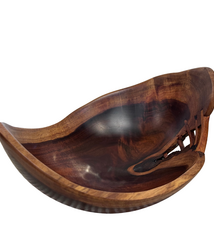 Aaron Hammer Milo Bowl with Koa Stitches – Hand Turned by Aaron Hammer (8″)
