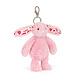 Jellycat Blushkin Blossom Luxe Bunny Bag Charm by Jellycat