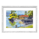 Matt Coffman Suisan at Hilo Bay – Framed Original Watercolor by Matt Coffman (28.5×21.25)