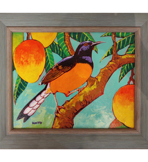 Gary Kato White-rumped Shama – Original Acrylic Painting by Gary Kato (8×10)