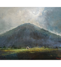 Ed Furuike Mālama O Ka ʻĀina – Original Palette Knife Oil by Ed Furuike (30×24)