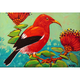 Gary Kato ʻApapane – Original Acrylic Painting by Gary Kato (5×7)