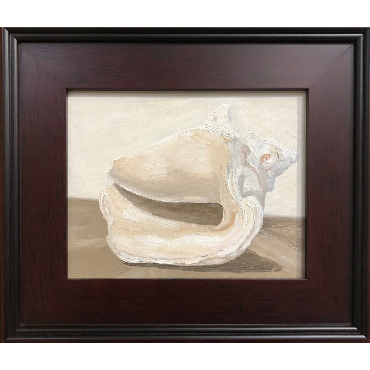 Teresa Field SEA SHELL VIII, 10X8 ORIGINAL OIL ON CRADLED WOOD PANEL