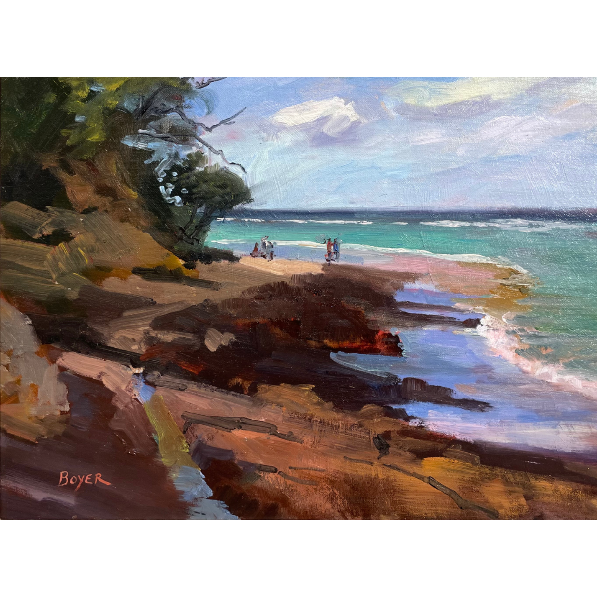 Lynne Boyer Just Around the Corner – Original Oil Painting by Lynne Boyer | Magnolia Hawaii
