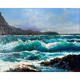 Ed Furuike High Surf Kaʻena Point – Original Oil Painting by Ed Furuike | Magnolia Hawaii