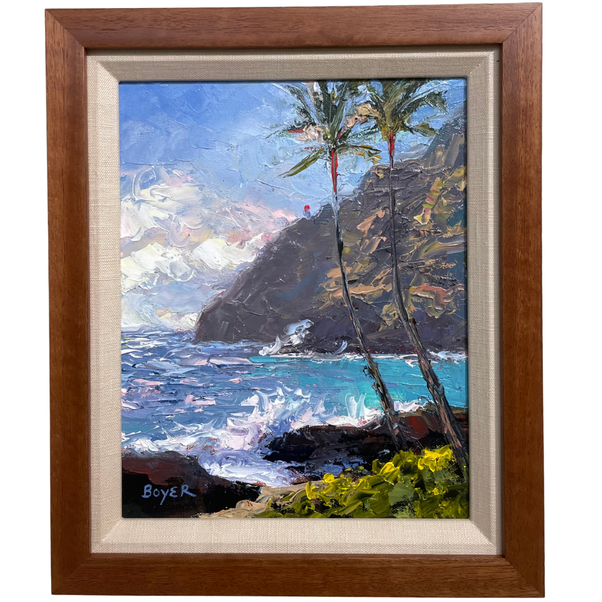 Lynne Boyer Makapuʻu Moment – Original Oil Painting by Lynne Boyer | Magnolia Hawaii