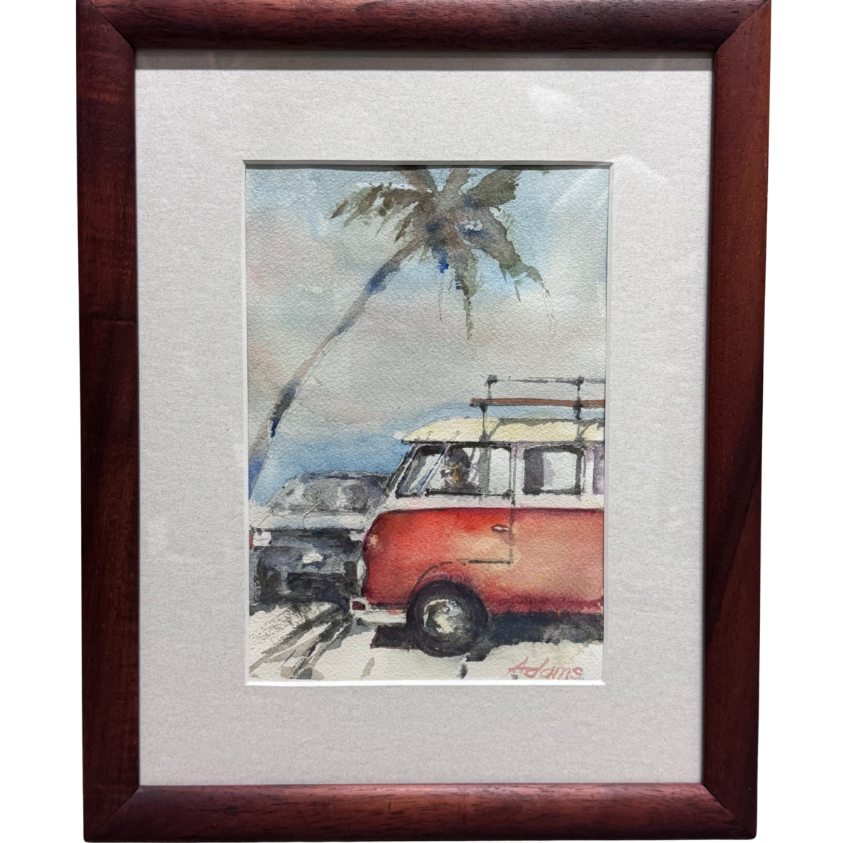 Dwayne Adams “My ‘65” Framed Original Watercolor by Dwayne Adams | Hawaiʻi Art | Magnolia Hawaii