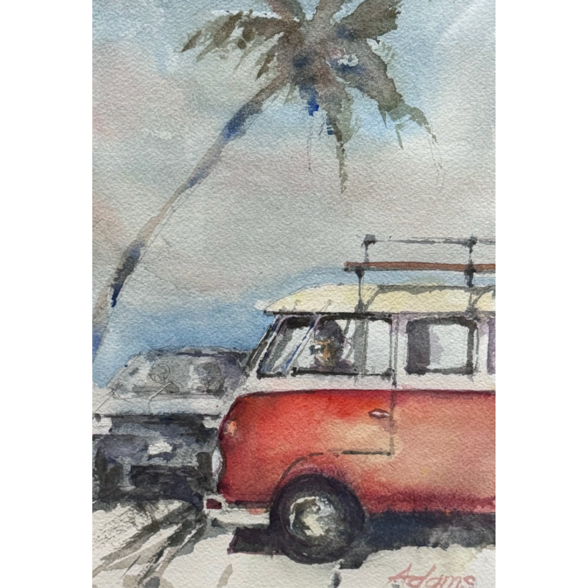 Dwayne Adams “My ‘65” Framed Original Watercolor by Dwayne Adams | Hawaiʻi Art | Magnolia Hawaii