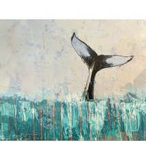 John Baran SOLO FLUKE, 9X12 PRINT ON WOOD