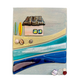 Shelly Batha Surf Shack, 8x10 Fused Glass on Wood Panel