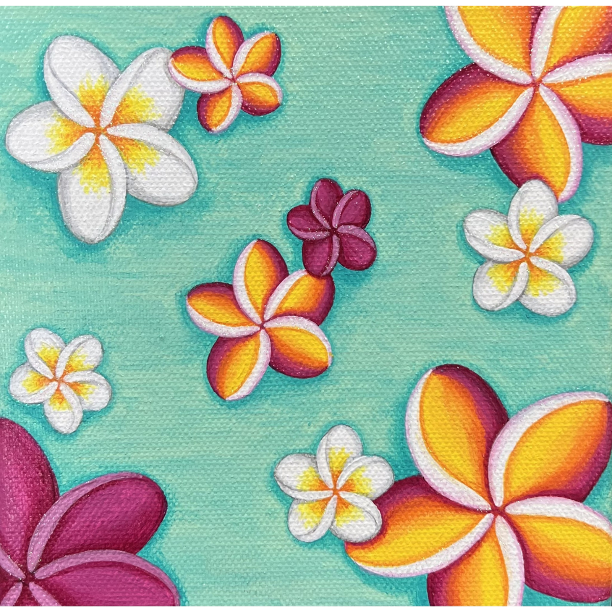 Stephanie Boinay 2022 MINI PAINTING #3, 6X6 ACRYLIC ON CANVAS