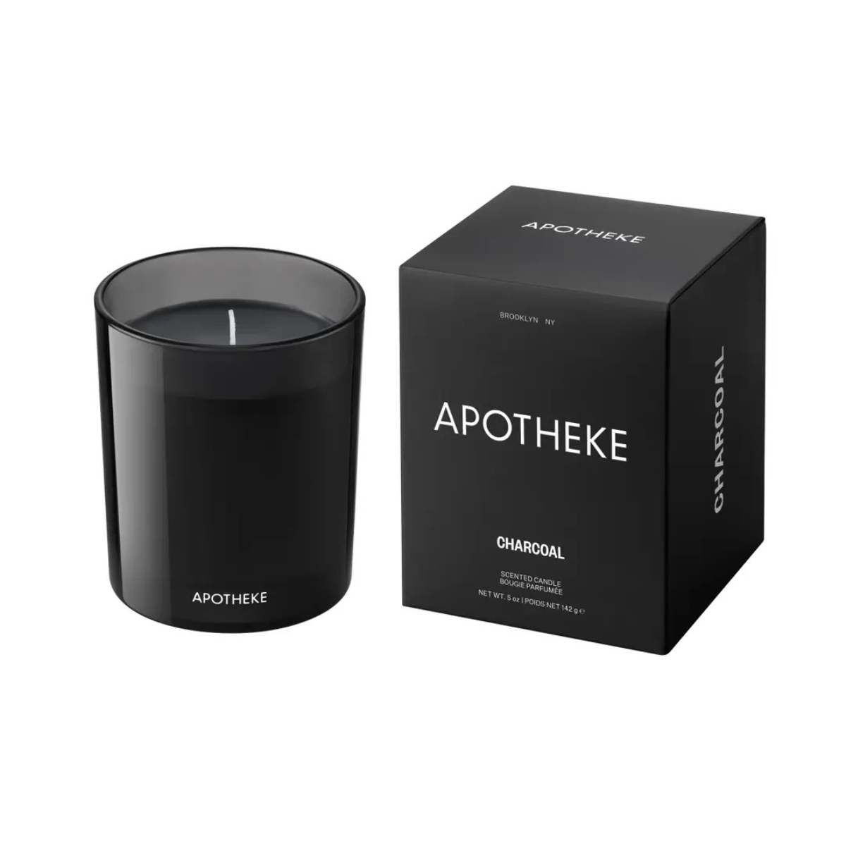 Apotheke Charcoal Petite Candle – Luxury Soy Candle by Apotheke (5 oz)