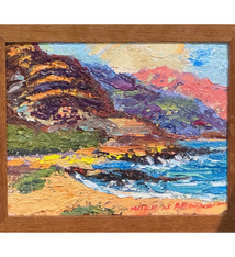 Mark Brown Yokohama, 8x10 Original Oil Painting, Framed