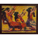 Mark Brown Mark Brown Hula in Motion Original Oil Painting Framed 11 x 14
