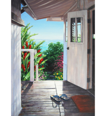 Carol Collette E Komo Mai 11×14 Gallery Wrap Canvas by Carol Collette