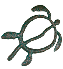 Scott Green LARGE HONU, VERDE (GREEN), ALUMINUM WALL HANGING