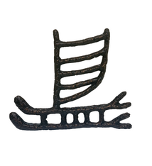 Scott Green DOUBLE HULL CANOE, ALUMINUM WALL HANGING, APPROX. 18” X 14.5”