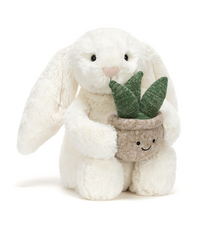 Jellycat Cream Bunny with Plant Plush by Jellycat