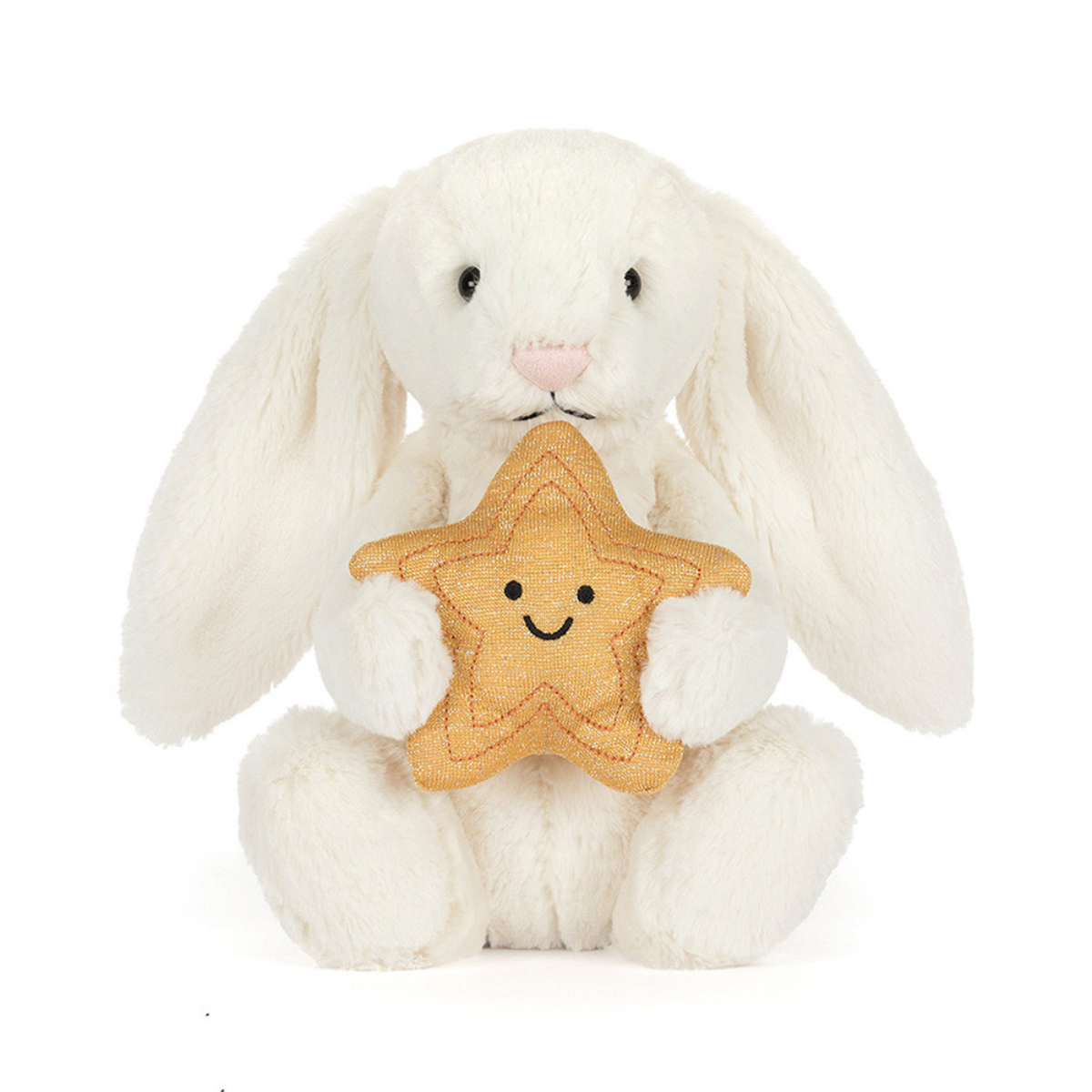 Jellycat Cream Bunny with Star Plush by Jellycat