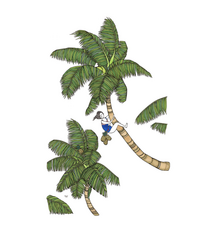 Kris Goto Coconut Girl, 24x36 Art Print